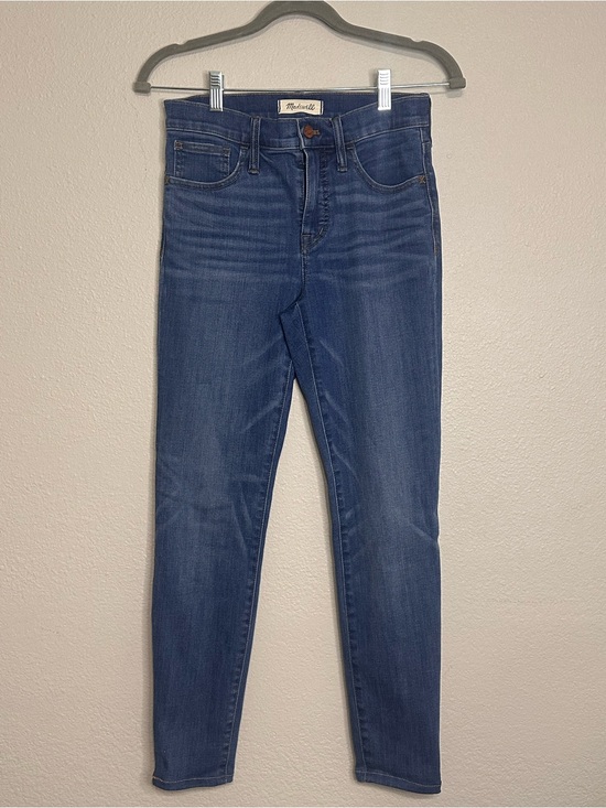 Madewell Denim - Madewell 9” High-Rise Skinny Jeans Size 26 Medium Wash Stretch Denim 27” Inseam